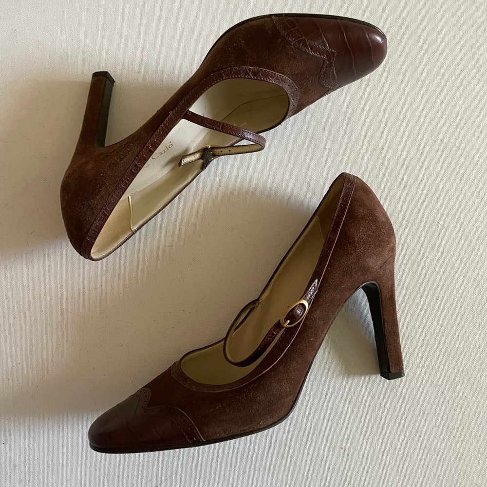 Max De Carlo Italian Suede & leather heels
